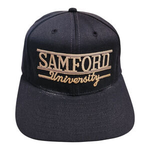 Vintage Samford University Bulldogs Snapback Hat Cap USA